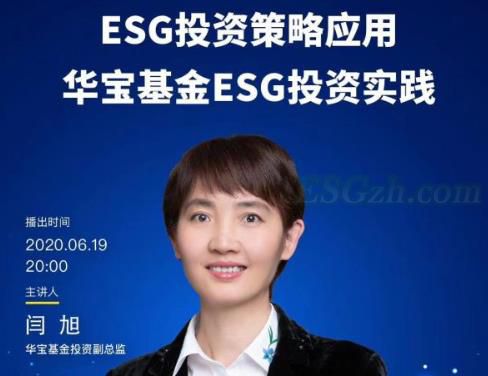 华宝基金闫旭：推动ESG投资需依靠投资机构形成系统的力量